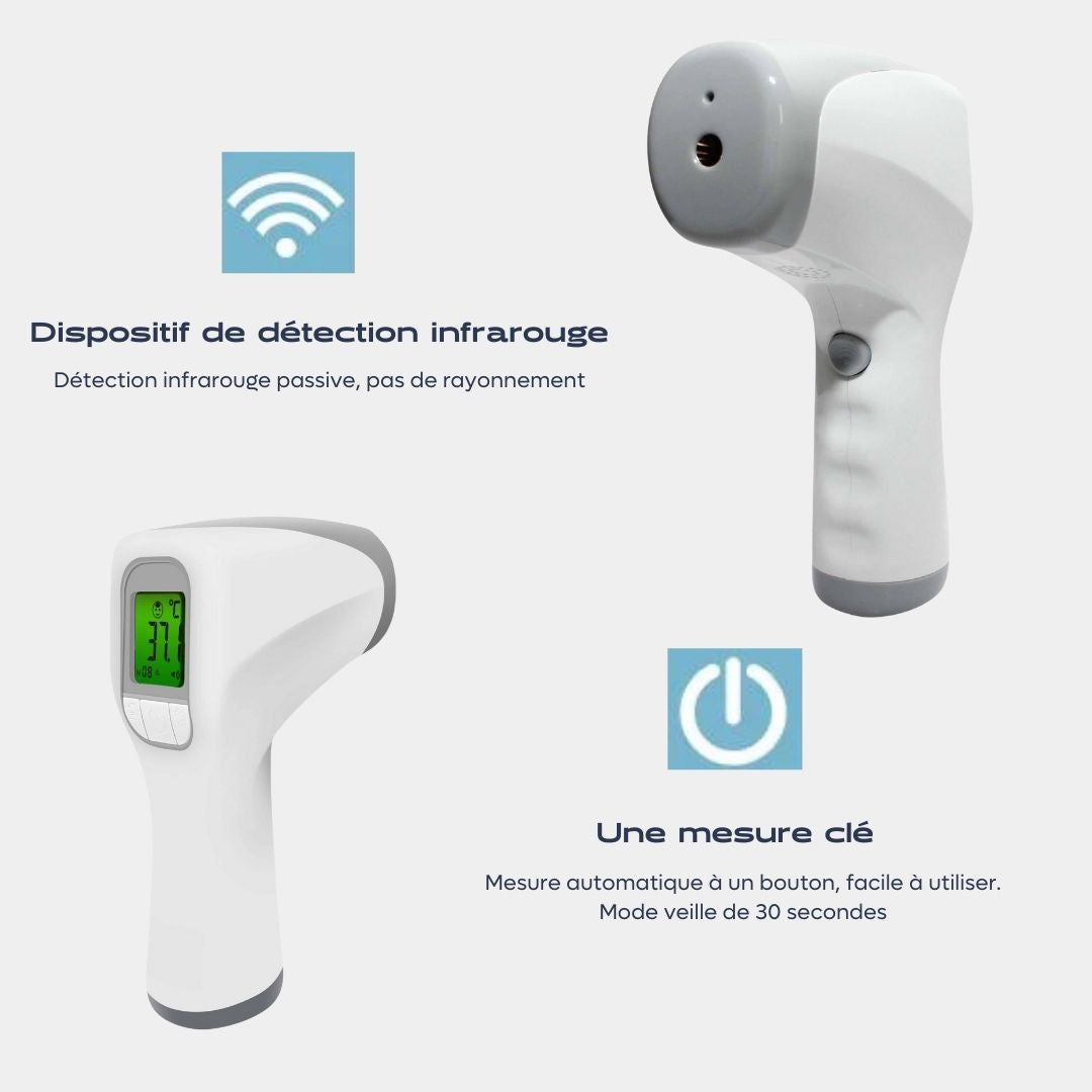 Thermomètre de surface corporelle infrarouge