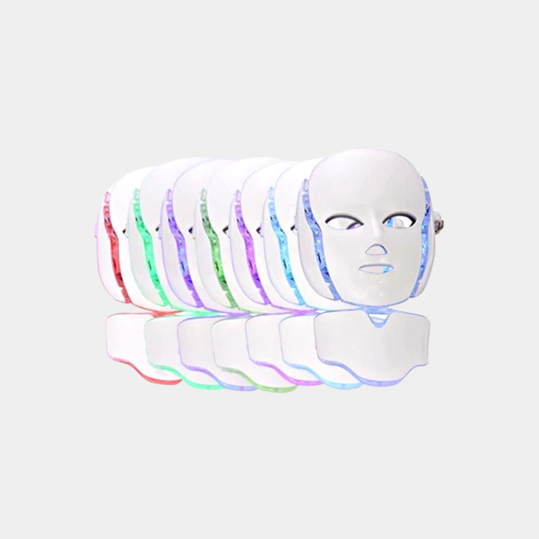 masque led photomodulation, masque led, lumineux, masque visage et cou, lumineux, led affection cutanées.