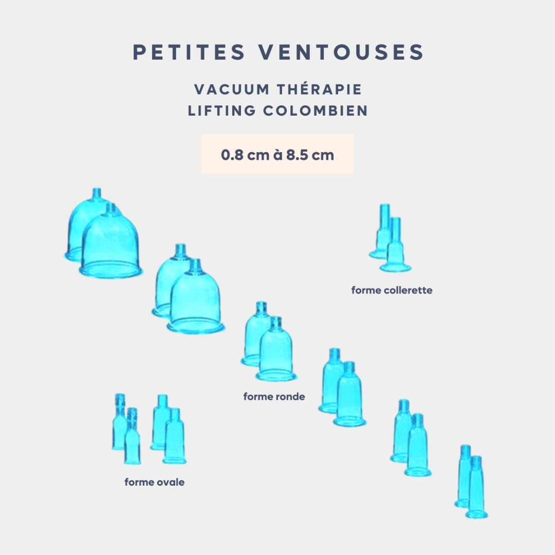 Petites ventouses vacuum thérapie lifting colombien drainage lymphatique