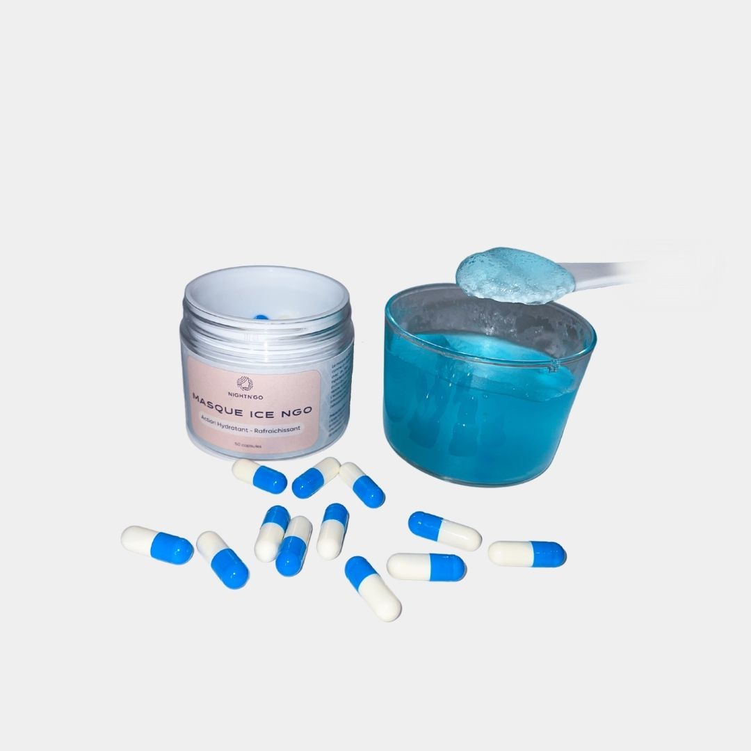 Masque réparateur, masque apaisant, masque hydratant, Ice masque ngo, peeling au algue, peeling naturel, peeling zena, peeling nightngo
