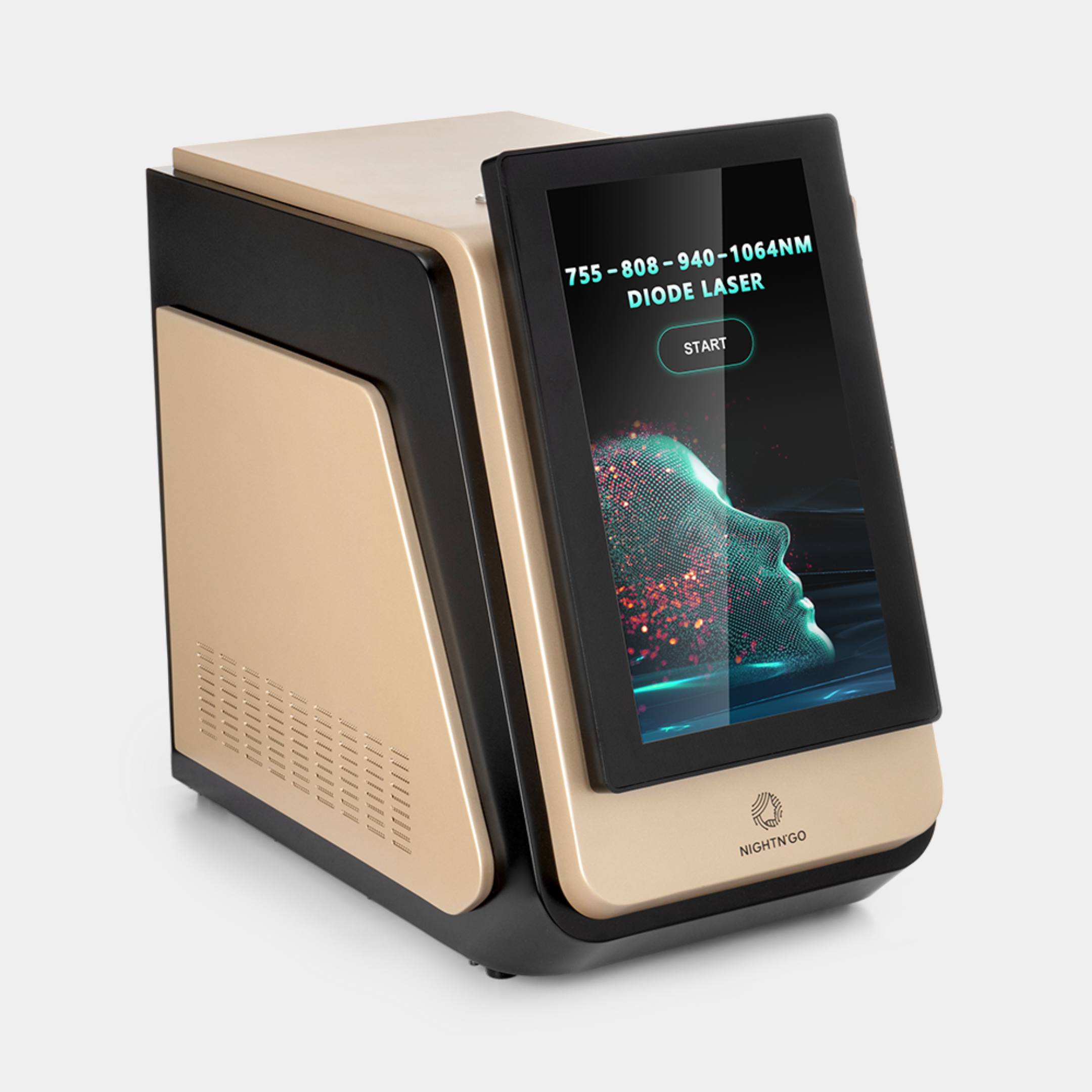 Appareil professionnel d'épilation laser 4 longueurs d'onde avec refroidissement saphir et barres laser USA