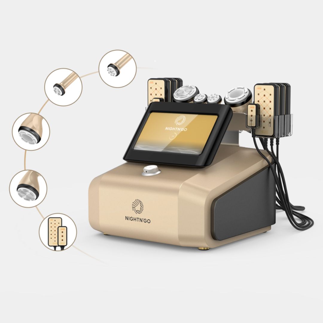 Machine, appareil Cavitation ultrasonore 30 kHz pour une réduction efficace des graisses, Radiofréquence  pour le raffermissement de la peau et la réduction des rides, Technologie Lipo Laser pour cibler et éliminer les cellules graisseuses de manière non invasive, Solutions esthétiques pour le visage et le corps, Rajeunissement cutané et amélioration de l’élasticité de la peau, Traitement non invasif, sûr et sans douleur, Idéal pour les instituts de beauté, spas et professionnels de la santé esthétique