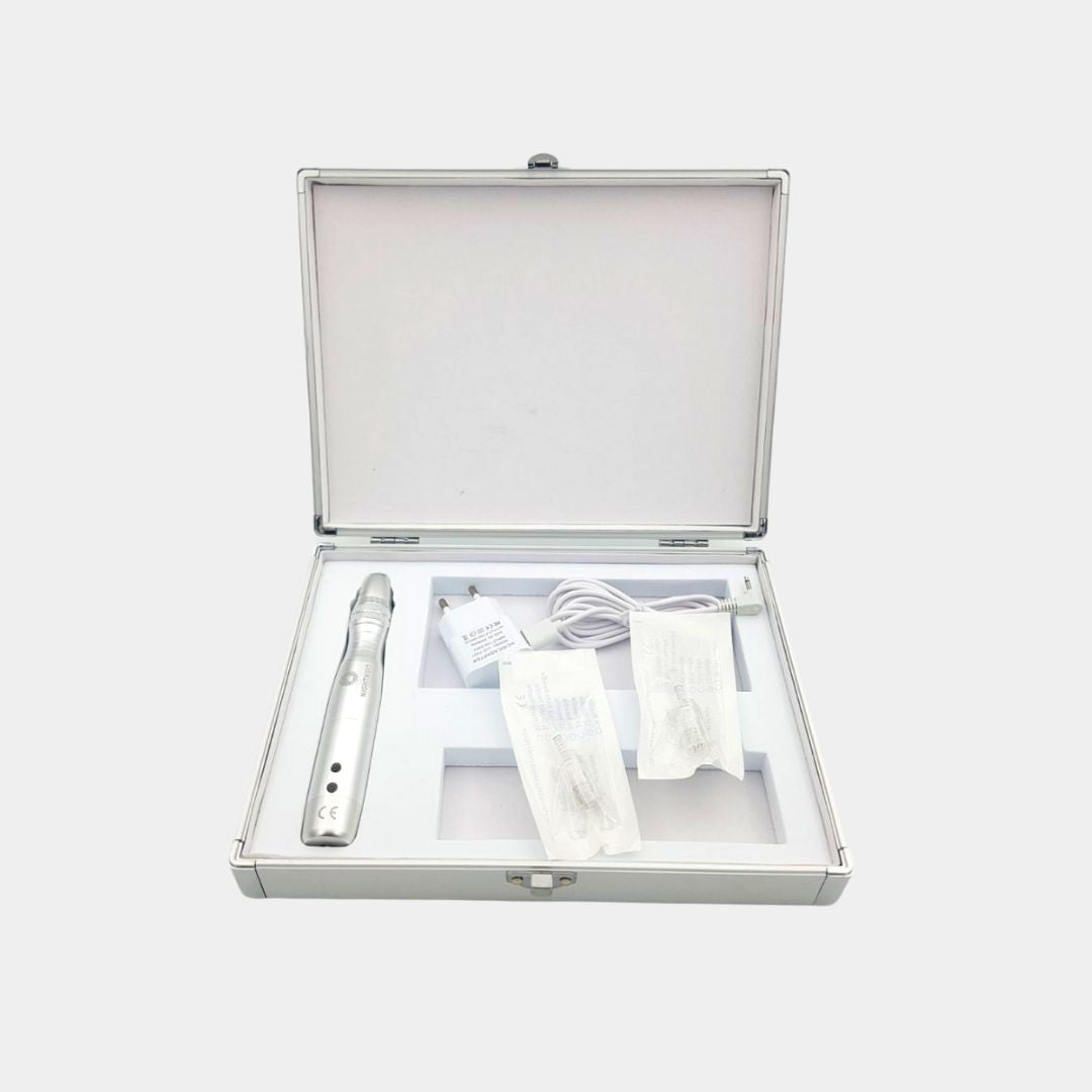Dermapen microneedling, derma pen led, microneedle, mésothérapie, stylo derma, bbglow
