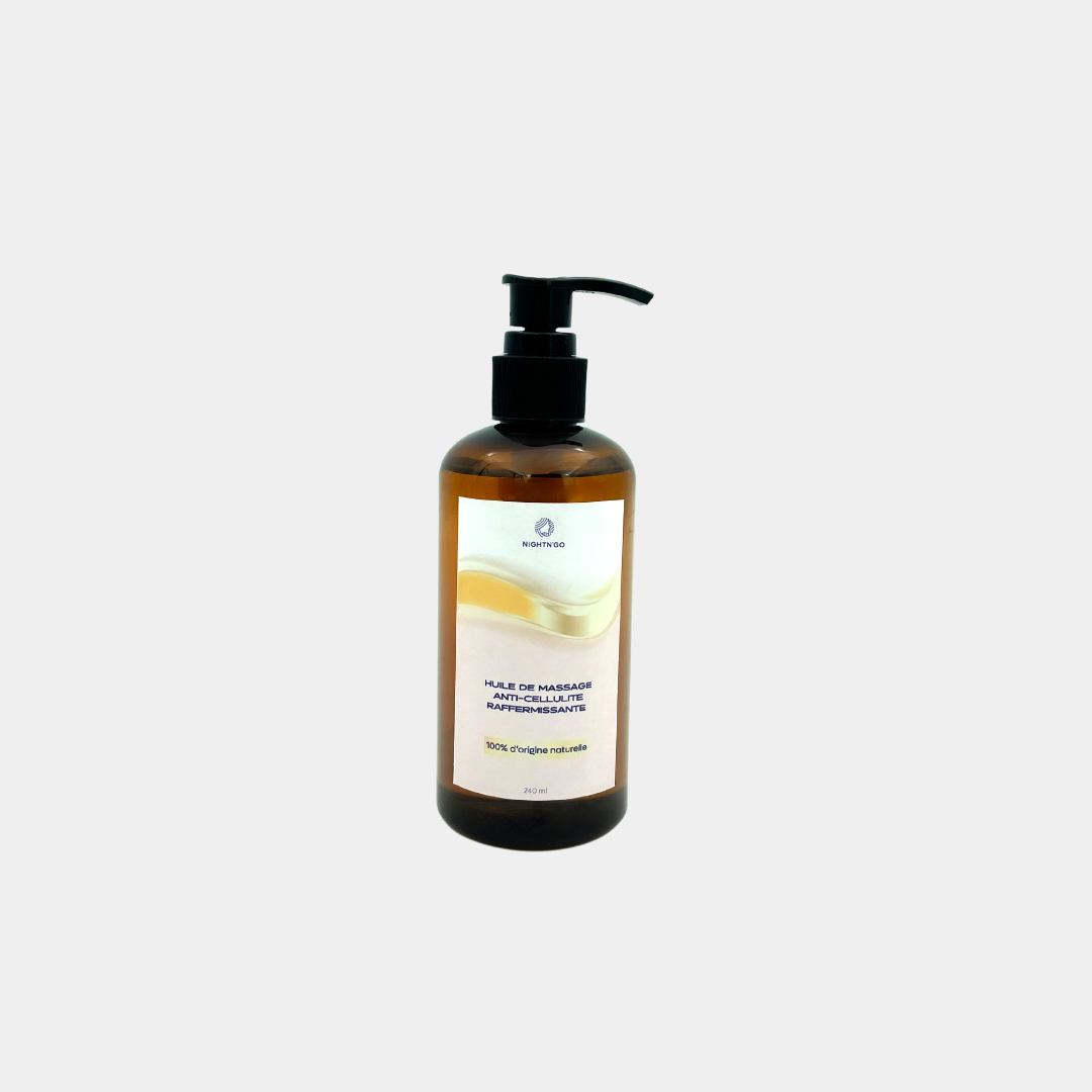 Huile de massage anti cellulite, huile de massage amincissante tonifiante, huile pour le lifting colombien
